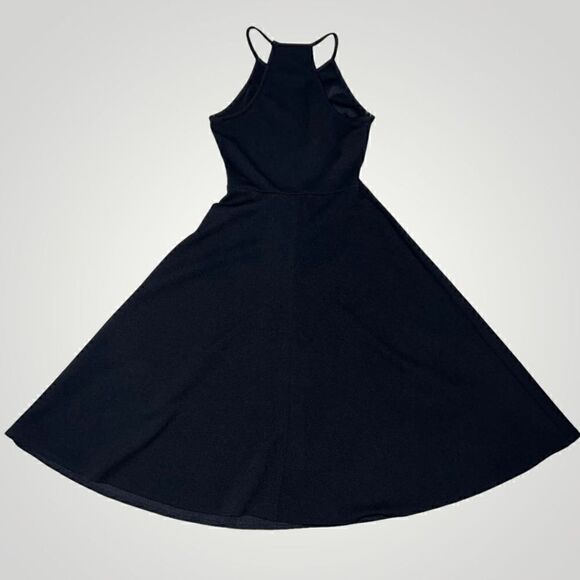 Olivia Rae, Black Textured Fit & Flare Dress Sleeveless Racerback Women’s Medium - Picture 2 of 10